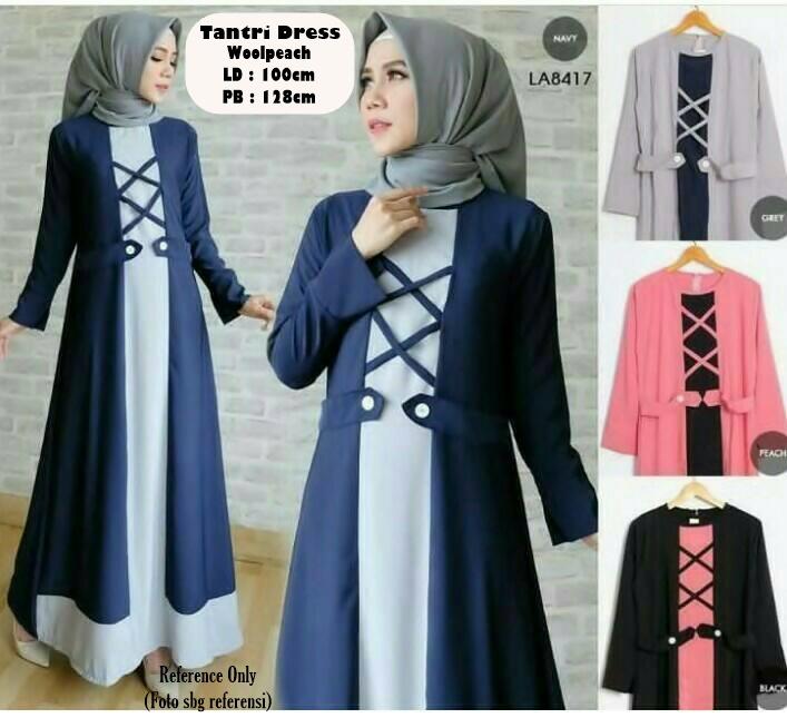 Tantri Dress / Atasan Wanita / Maxi Dress / Gamis / Baju Muslimah