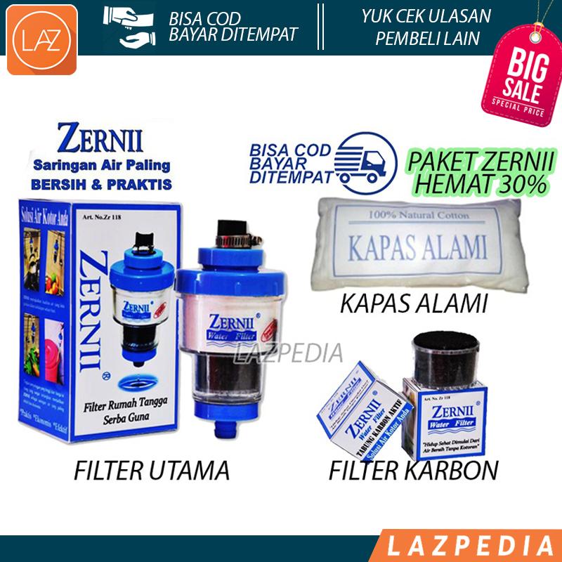 Paket Zernii Filter Air Zernii Filter Kapas Filter Karbon Aktif Filter Paket Hemat Saringan Zerni Filter