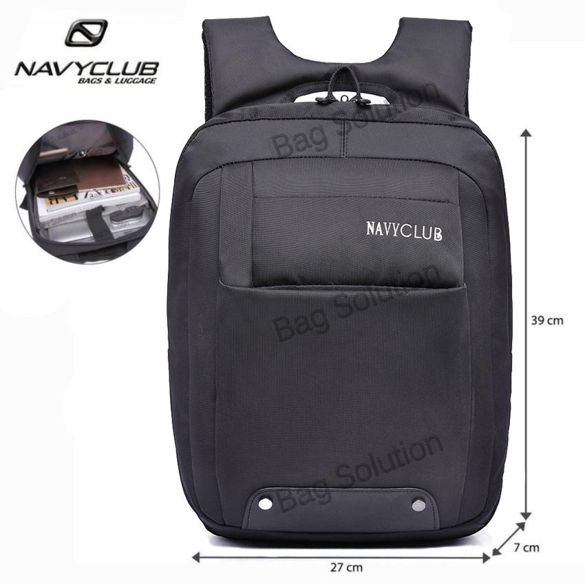 Navy Club Tas Ransel Laptop Tahan Air 5882 Backpack Up to 15 inch - Hitam