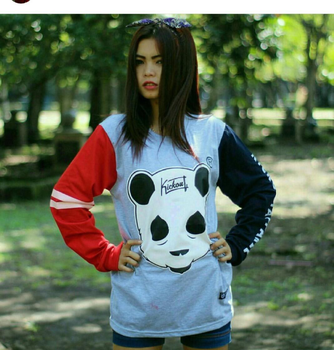 Gnz kaos distro kickout long sleep wanita