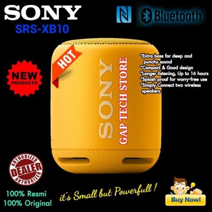 Referensi Speaker Aktif Sony SRS XB10 / XB 10 EXTRA BASS Bluetooth Portable Speaker Original