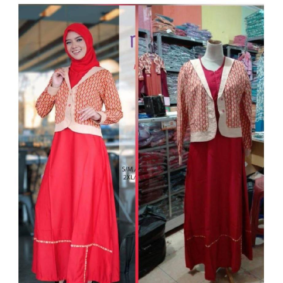 GAMIS RAHNEM TERLARIS /GM - 1345 / DRESS MUSLIM / BAJU WANITA
