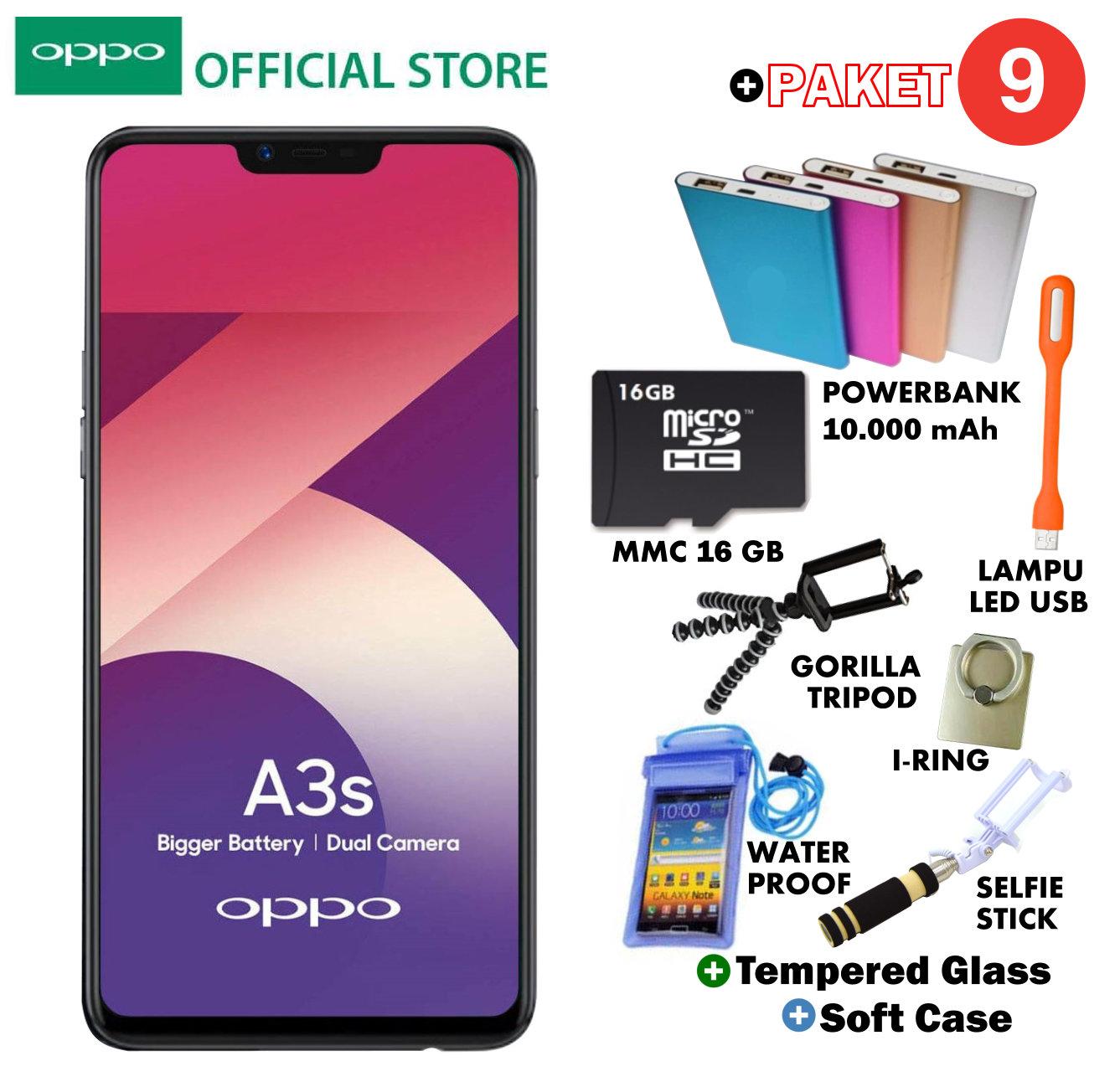 Oppo A3S 2GB/16GB - Plus 9 Paket Acc