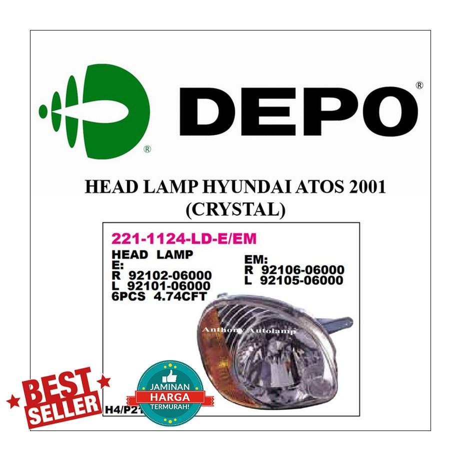 HEAD LAMP HYUNDAI ATOS 2001 (CRYSTAL) LH