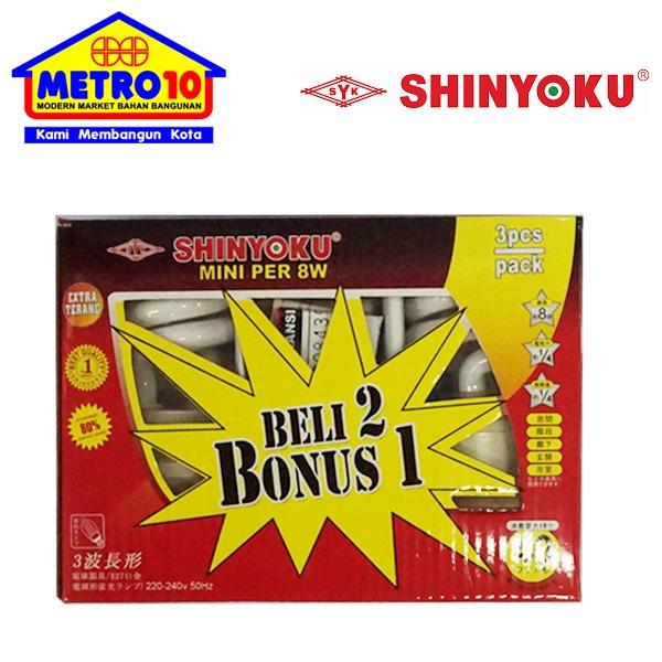 SHINYOKU Lampu Per 8 watt Buy 2 Get 1 Set