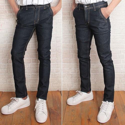 celana jeans pria pensil hitam garment murah
