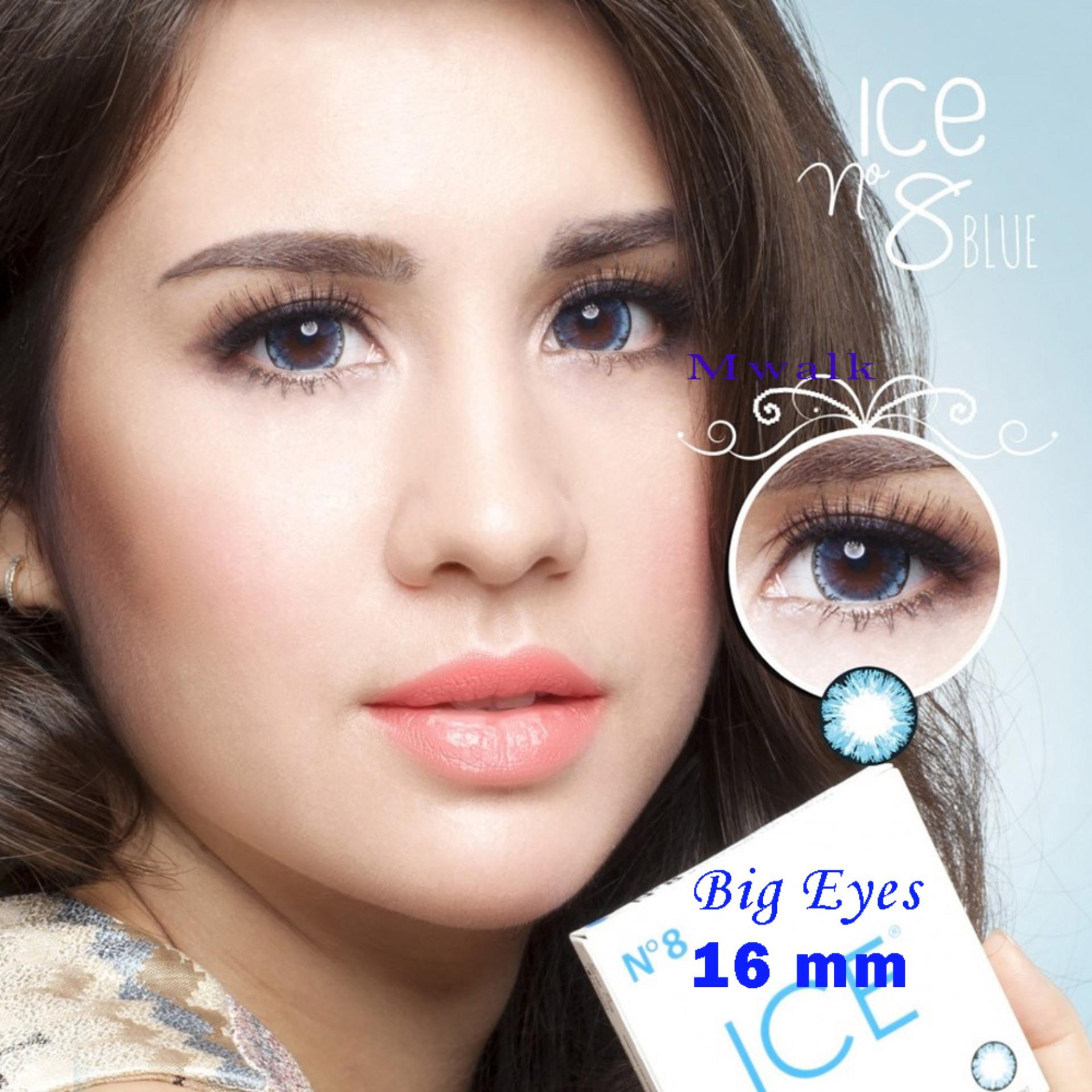 X2 Ice Nude N8 Softlens – Blue + Free Lenscase