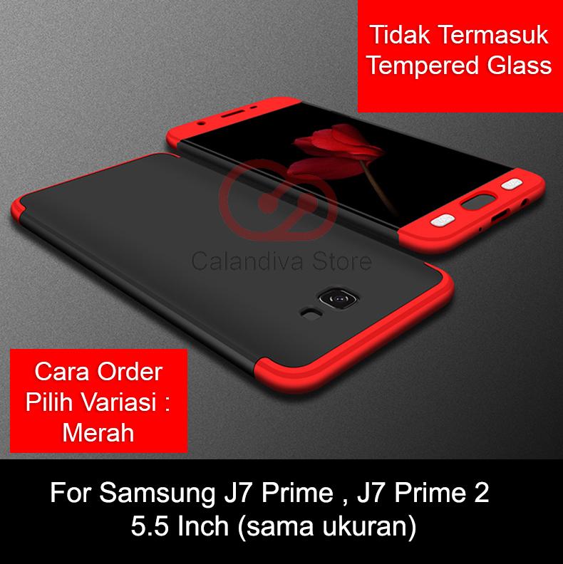 Calandiva Premium Front Back 360 Degree Full Protection Case Quality Grade A for Samsung Galaxy J7 Prime , On7 Prime, G610f dan J7 Prime 2 , J7 Prime 2018 , G611FF/DS (sama ukuran)