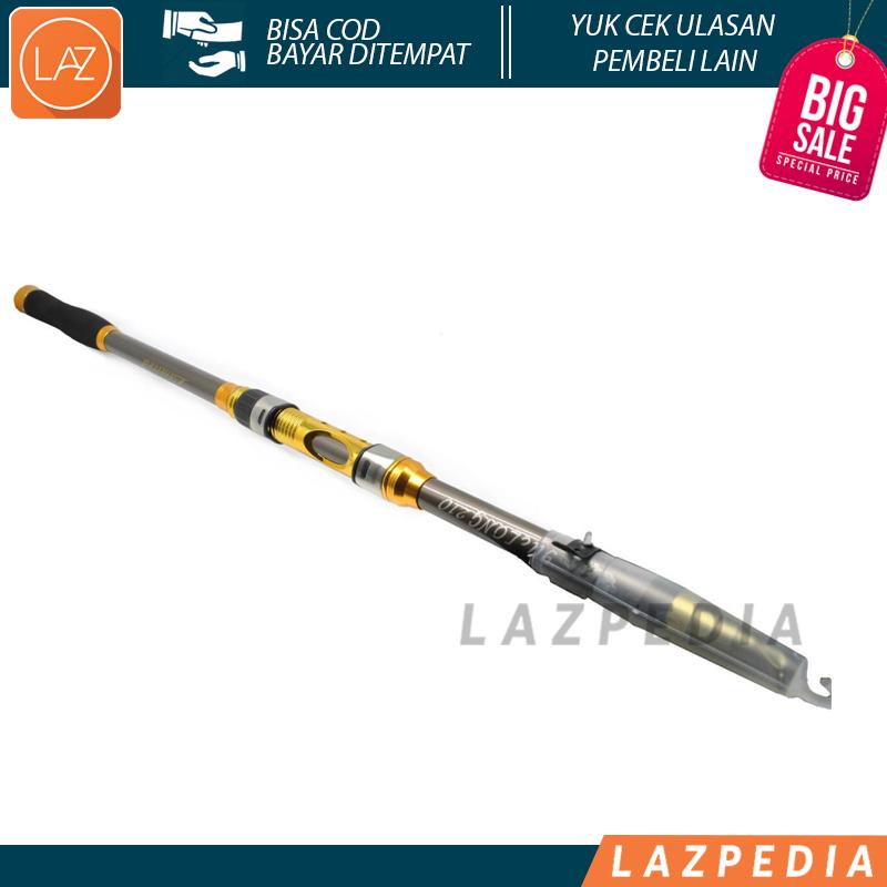 Laz COD - Joran Pancing Carbon Fiber Sea Fishing Rod 2.1M/5 di Design Untuk Profesional Baitcasting Yang Stabil dan Kuat / Gray - Lazpedia