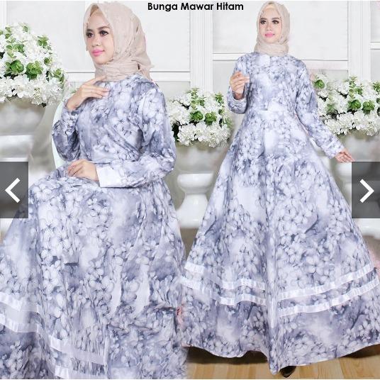 IndonesiaHeritage Gamis Pesta Cantik Premium Katun Jepang Halus - Fashion Busana Muslimah Jumbo Busui Seleting Depan - Mewah Elegan Modern Casual - Kebaya Modern Gaun Party Maxi Dress ihtulip ihmawar