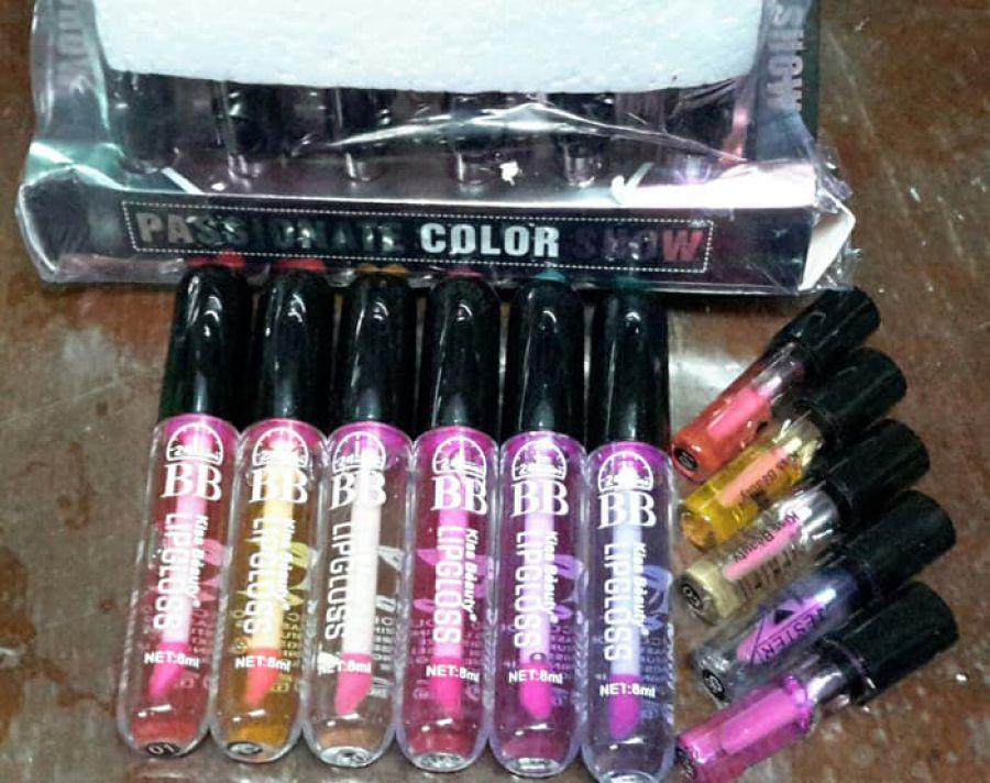 LIPGLOSS HEART BENING +TESTER /Kiss Beauty Satin/Passionate Magic Pink - Lipstik dan Pensil Bibir Paling Laris