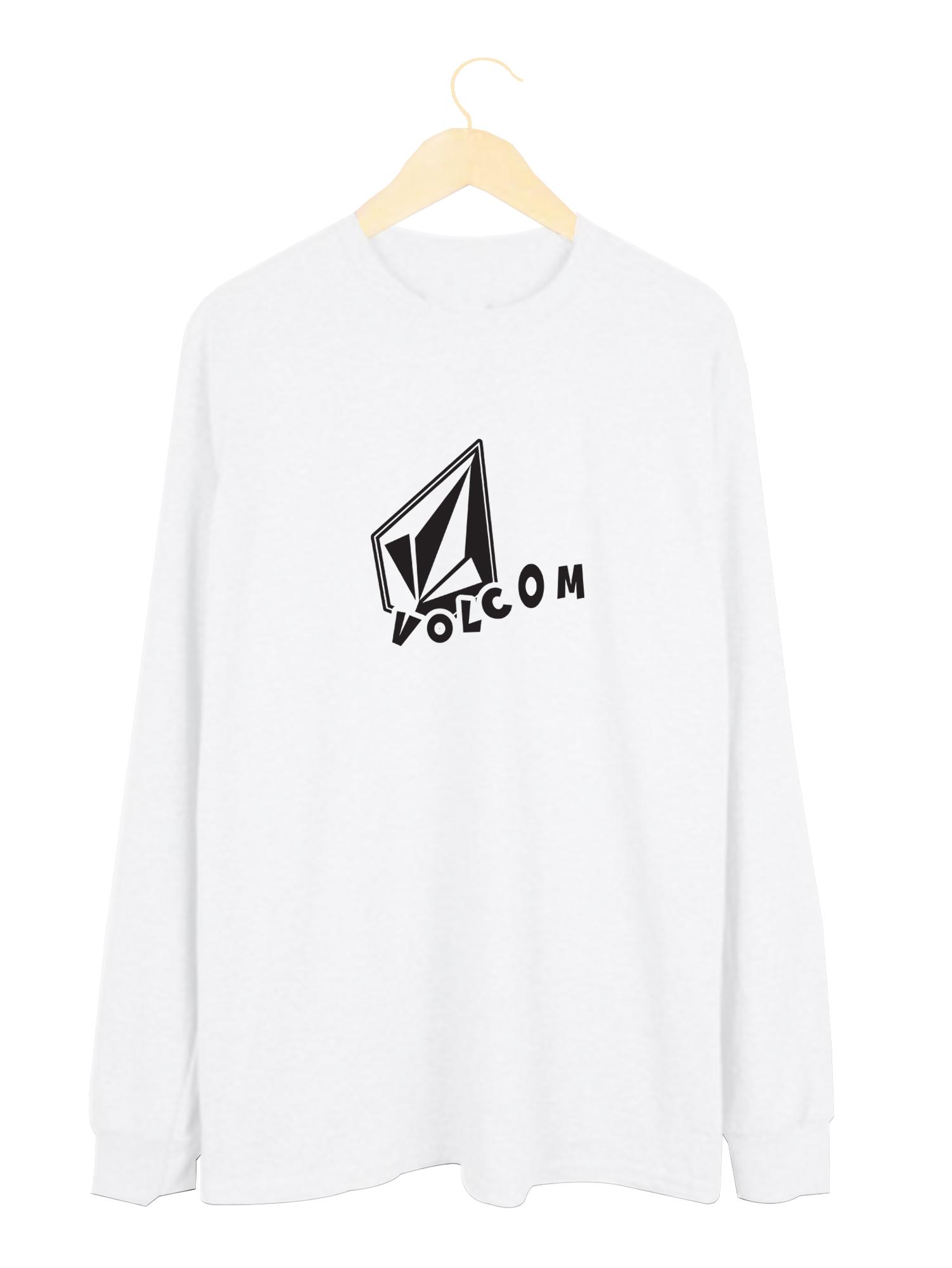 kaos distro lengan panjang volcom style cotton combed 30s