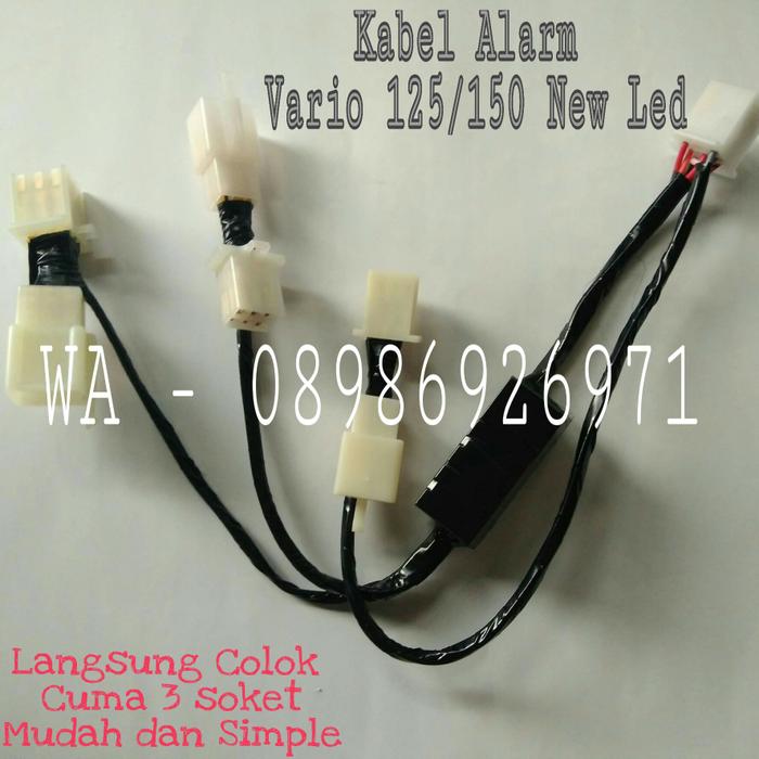 BEST SELLER!!! Alarm Full Set Kabel instalasi ke Vario 150 PNP + Jeda injeksi - IQNFge