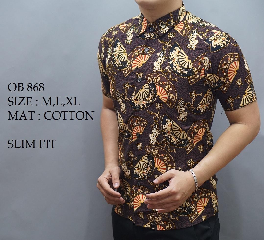 Zimplle Slimfit Batik Pria OB 868 Multicolor