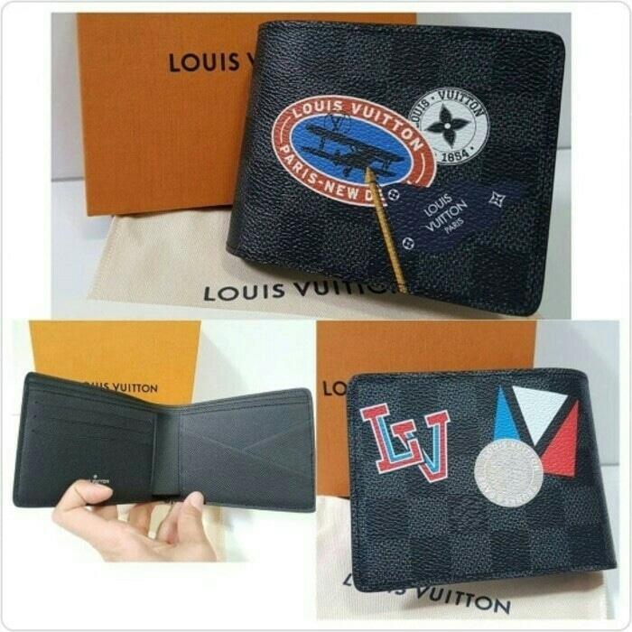 HARGA PROMO!!! Dompet Louis Vuitton Men Multiple Graphite Original - c51jb0