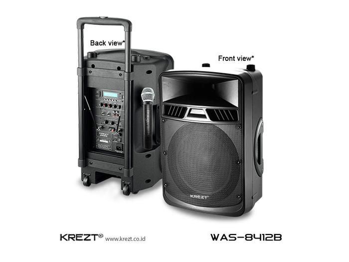 ORIGINAL Speaker Portable Wireless Meeting Krezt WAS 8412B ( 12 Inch )