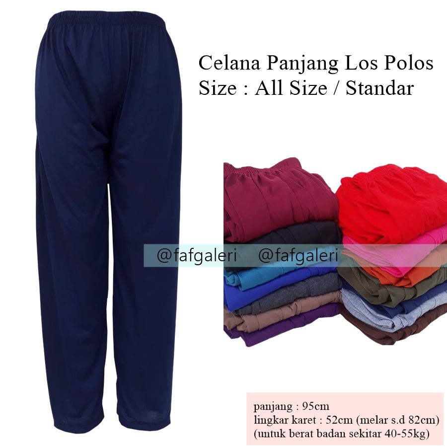 FAF Celana Panjang Los All Size - Grosir Celana Panjang Wanita Dewasa Anak Remaja Celana Dalam Gamis Baju Muslim Muslimah Hijab Dropship Reseller Baju Pakaian