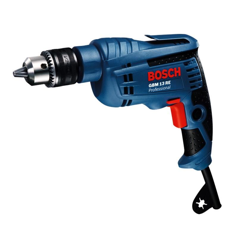 Bosch GBM 13 RE Mesin Bor Tangan Listrik 06014775K0 - untuk Kayu, Logam, dan  Besi