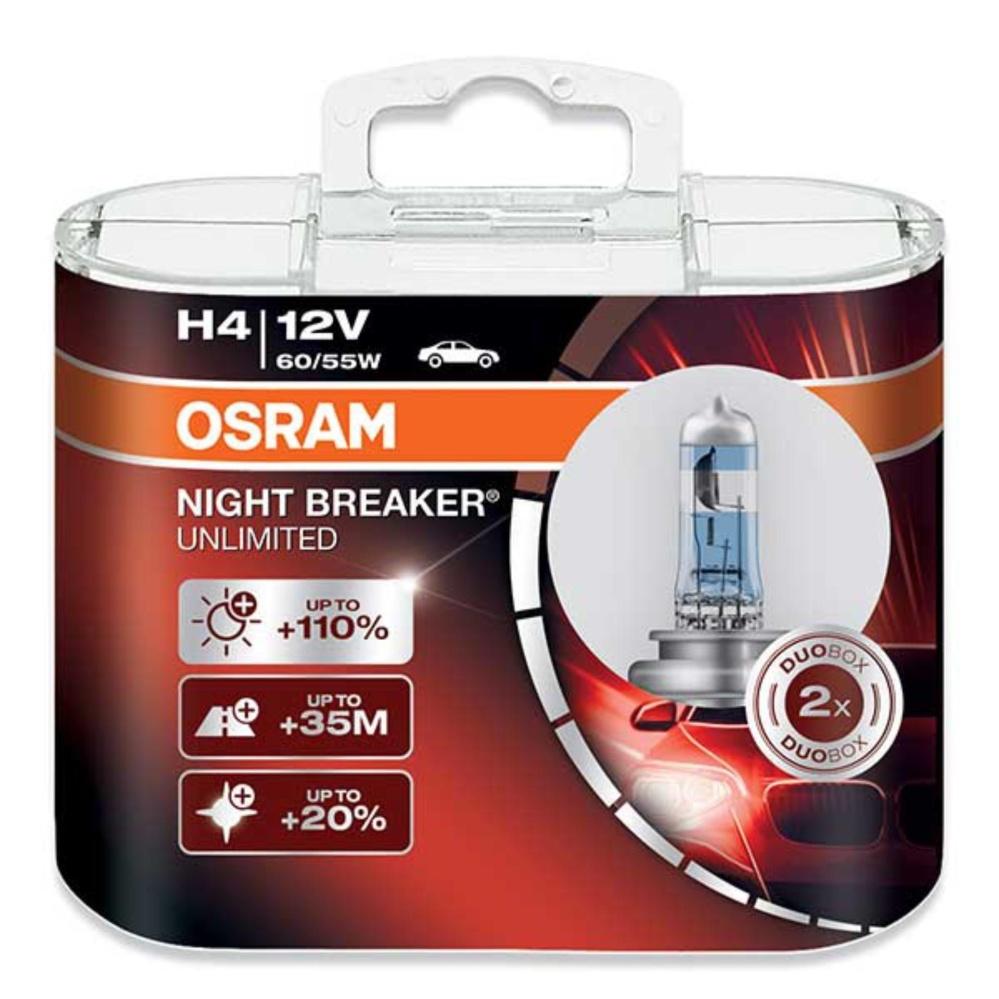 Osram NBR Nightbreaker Unlimited Lampu H4 Halogen