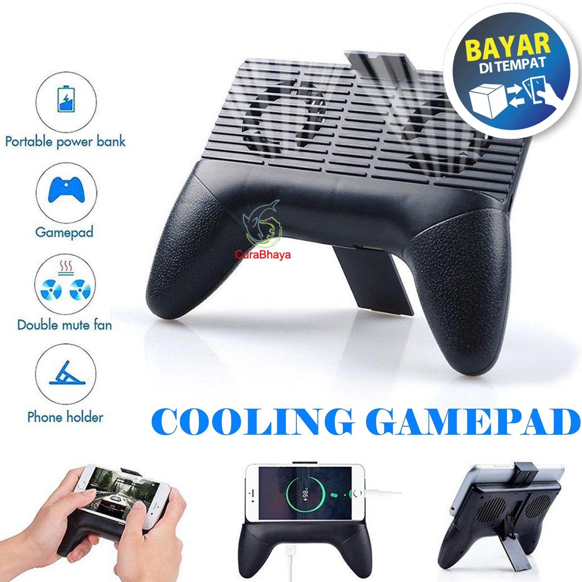 New Cooler Gamepad Controller MOBA FPS Joypad Handle Grip Pendingin Android IOS Universal Cooling 4.5