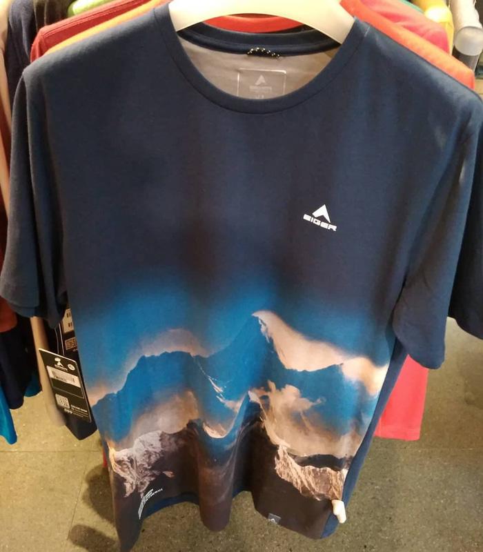 Terbaru!! Kaos Eiger Sagarmatha T-Shirt Biru Blue 910003824 Original Adem Awet - ready stock