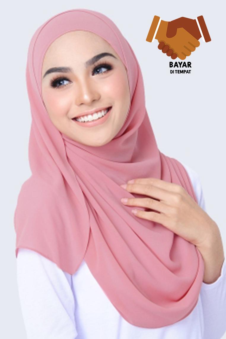 Cotton Bee Pashmina Regular Basic - Dusty Pink