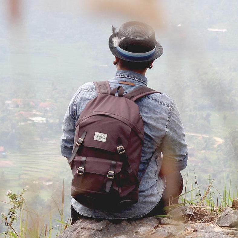 Visval Tas Ransel Laptop Backpack Balance - Choco