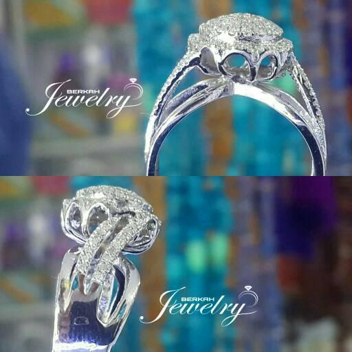 NEW PROMO Cincin Emas Berlian Eropa Natural Diamond Wedding Ring Nikah