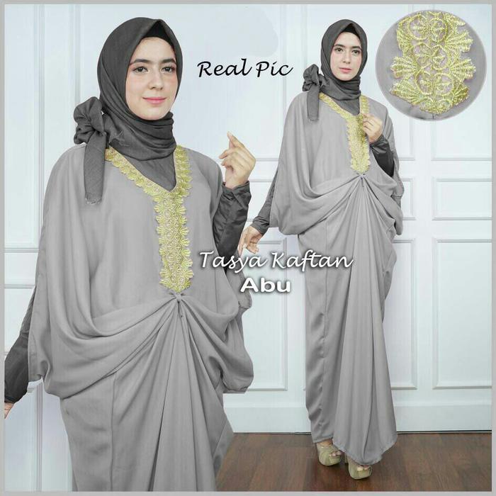 Kenzmal- Maxi Gamis Dress Baju Muslim Wanita Jumbo Pesta Kaftan Ulfaqiha Abu