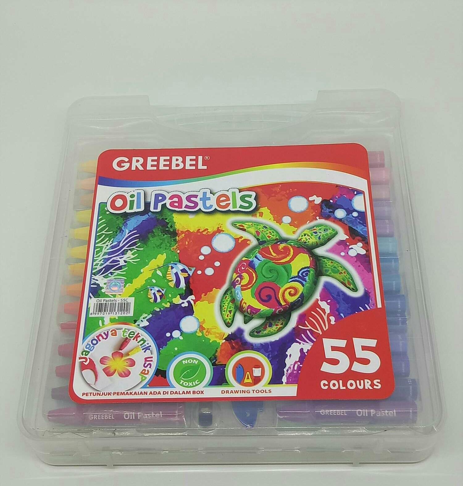 Crayon 55 Warna Greebel By Atk Jaya Store.