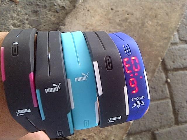 Jam Tangan LED Digital Gelang Sports Trendy Keren PUMA ADIDAS NIKE