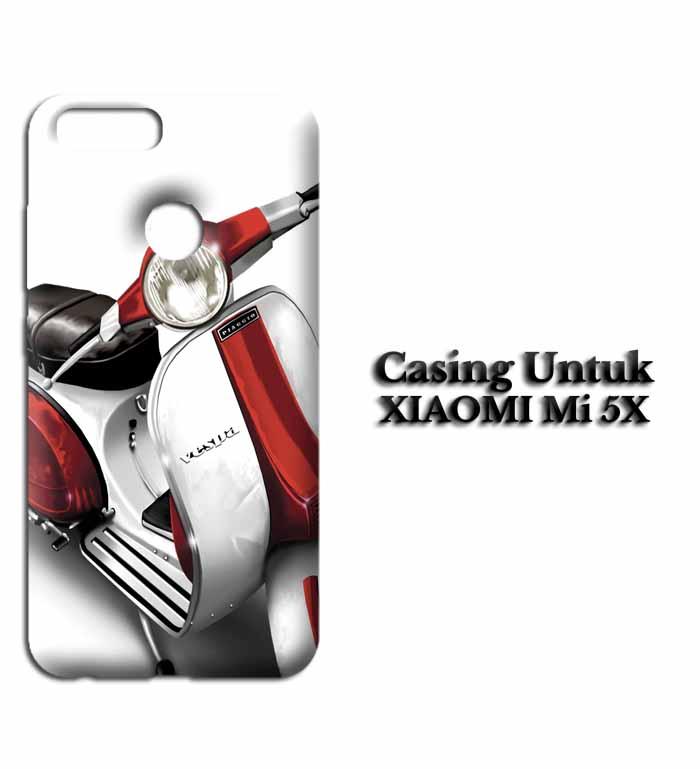 Casing XIAOMI Mi 5X red and white vespa original Hardcase Custom Case Se7enstores