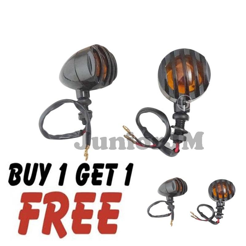 Lampu Sein Sen Tralis Full Besi Hitam Universal Cb , Rx king , Scoopy Dll ( Beli 1 Pasang Gratis 1 Pasang )