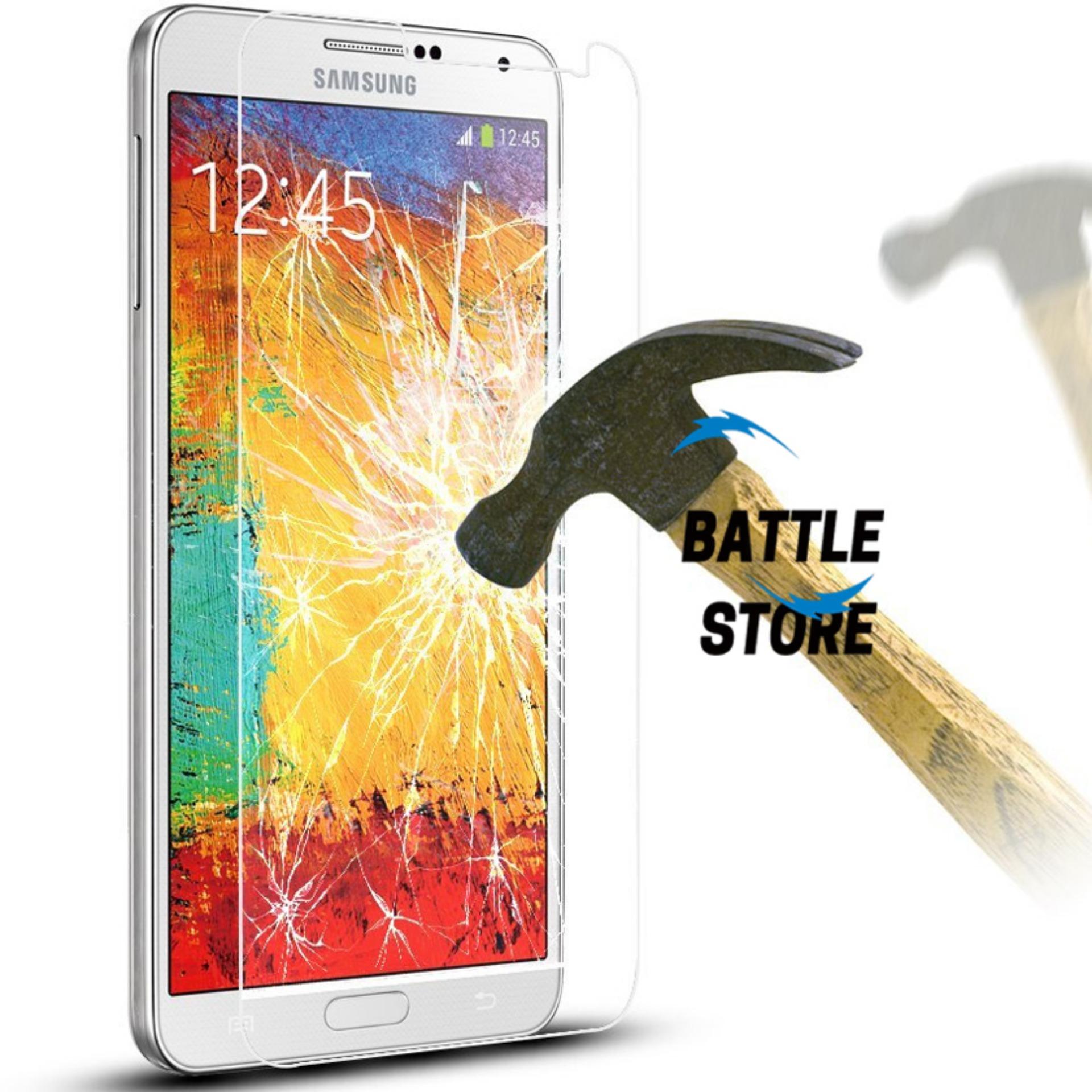 Samsung Galaxy Note 3 ( N9000 ) Screen Protector Tempered Glass / Anti Gores Kaca - White Clear
