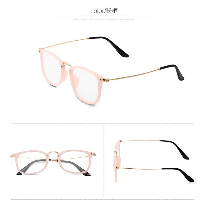 Retro bingkai kacamata Harajuku kaca polos Model Wanita bingkai bundar optik rabun dekat jaringan Model Pria murid Bundar dimuat untuk memaksa kacamata