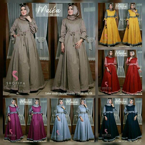 Promo Hanya Hari Ini Maika Dress Grosir Gamis Murah