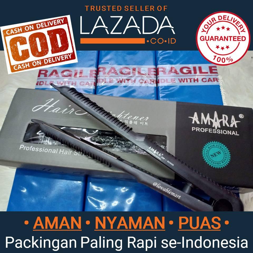 Bisa COD Bayar di Tempat Catokan Rambut Amara 2in1 Professional Hair Straightener Catok Catok Lurus Catok Ikal Catok Keriting Pelurus Rambut