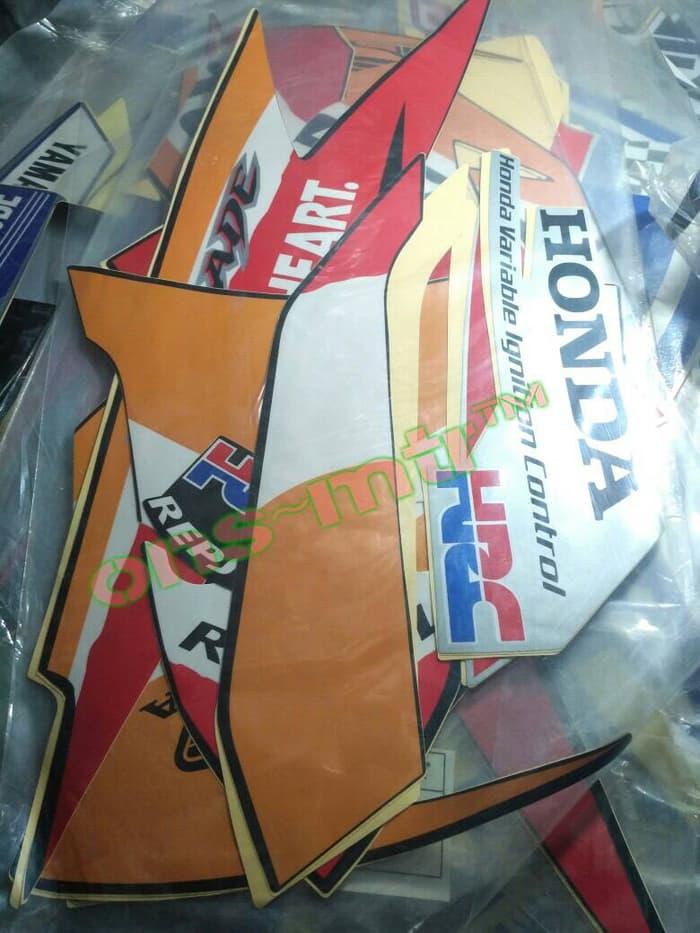 Aksesoris motor nmax/Aksesoris motor vario 150/Aksesoris motor beat/Aksesoris motor vario 125/Aksesoris motor yamaha nmax/Aksesoris motor vixion striping / sticker motor blade new repsol tahun 2012