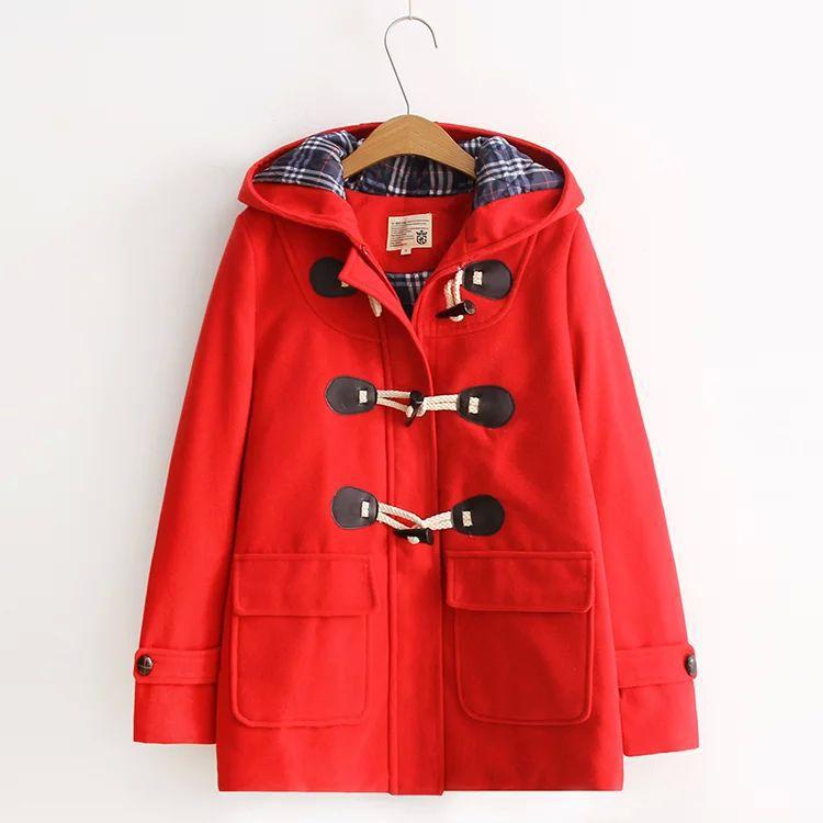Jaket Parka Gaya Kampus Katun Remaja Wanita Remaja (Khaki)