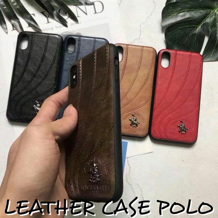 SAMSUNG J8 2018 LEATHER CASE POLO SANTA BARBARA KULIT POLO SAMSUNG J8