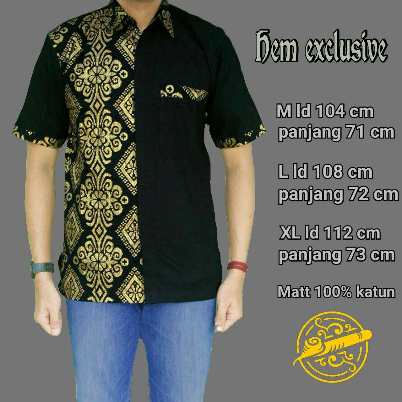 BATIKMODERN - Kemeja Batik / Kemeja Pria / Baju Batik Pria Hem Exclusive