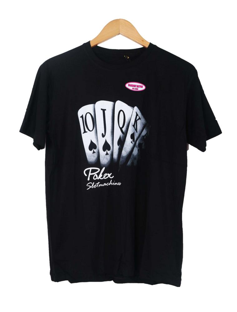 Cikitashop Kaos T-Shirt Distro Premium Kartu - Hitam