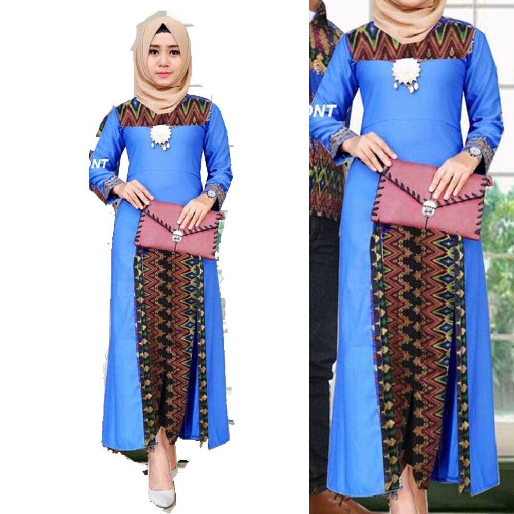 Fufuclothes Gamis Batik Putri Sharla - LATTE