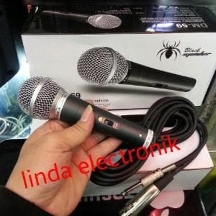 Hot Promo MIC BLACK SPIDER DM 59 KABEL(KUALITAS BAGUS BRO) FREE ONGKIR