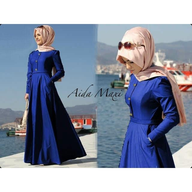 MJ HJ LongDress Aida Pasmina - Denim
