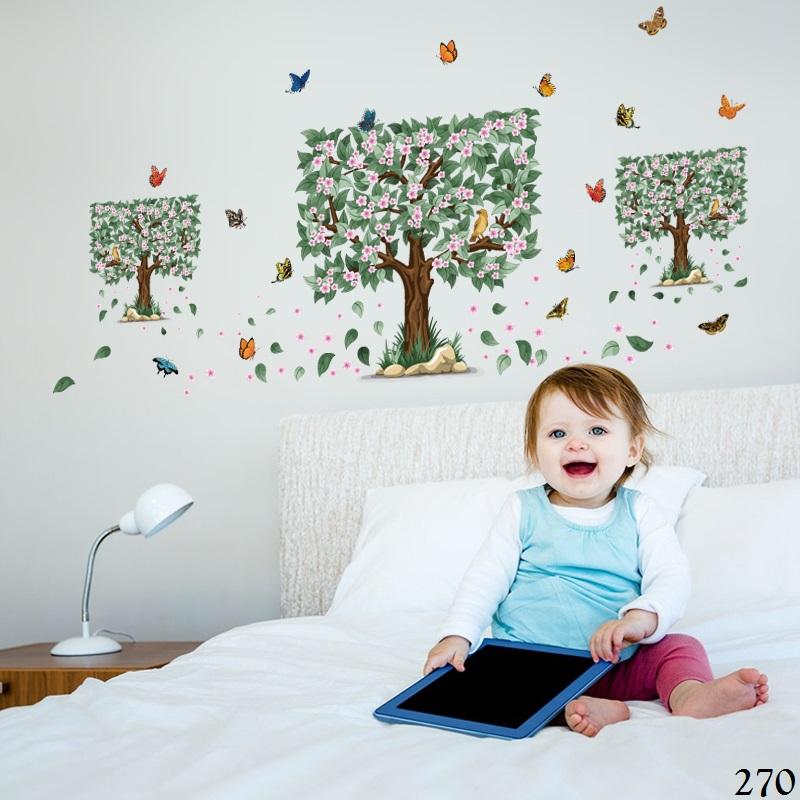 Wallsticker / Wall Sticker / Wallstiker / Wall Stiker / Stiker Dinding / Hiasan Dinding 270 Pohon Persegi