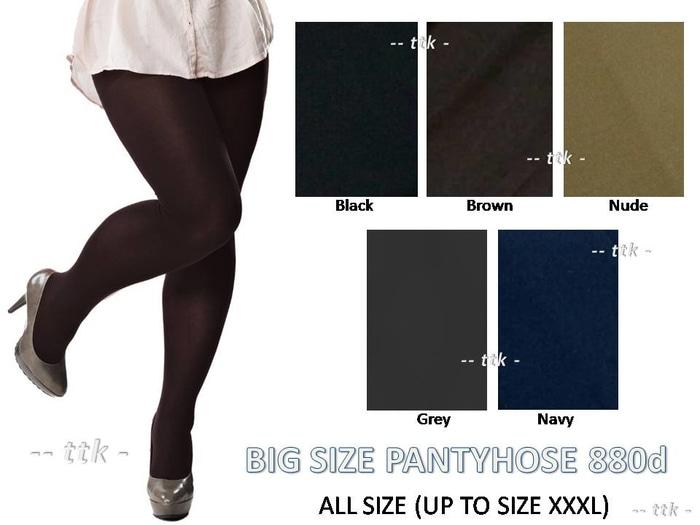 STOCKING BIG SIZE / PANTYHOSE 880D / BIANCA MARIA / XL XXL XXXL