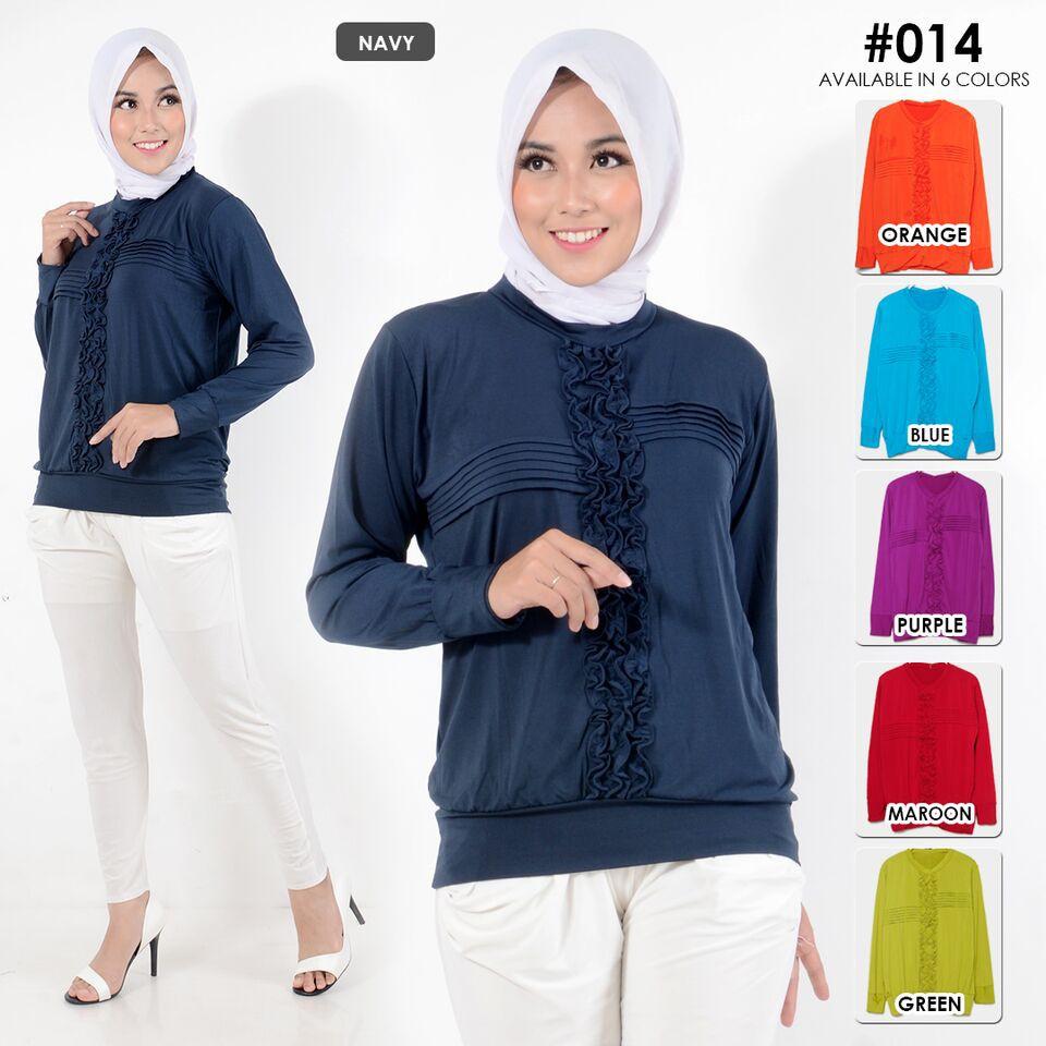 Baju XL Blouse Wanita Ibu Muslim 014