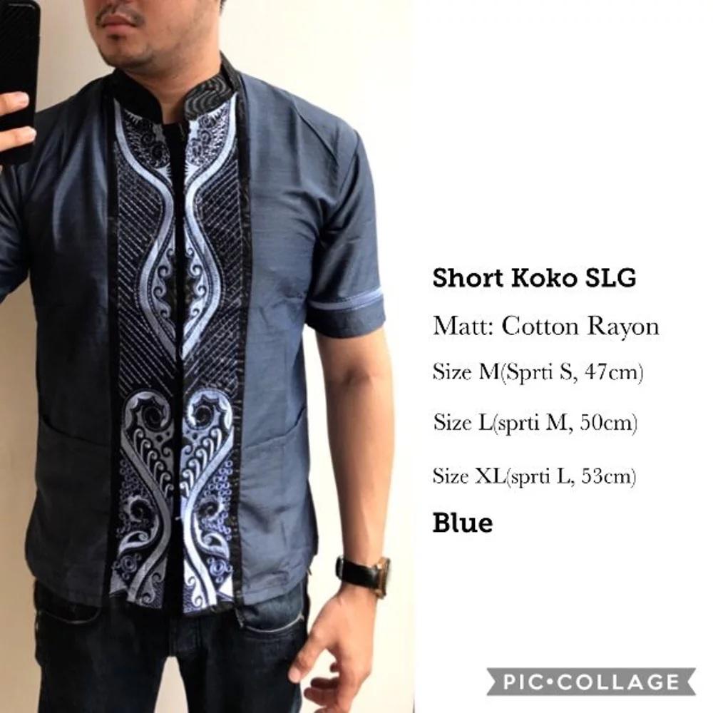Baju Koko Pendek Short Koko SLG Shoppesek