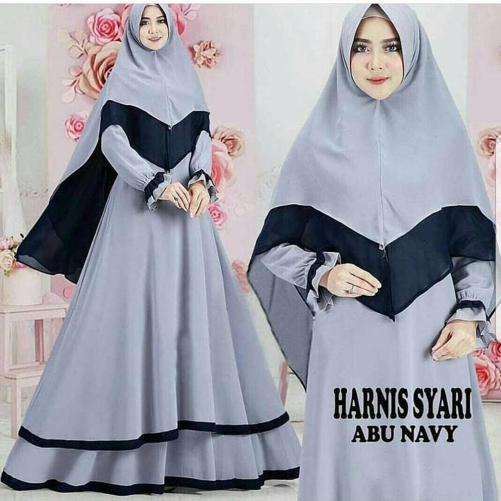 Jual Murah Syari Murah/Grosir Syari Murah/HARNIS ABU TUA RB001